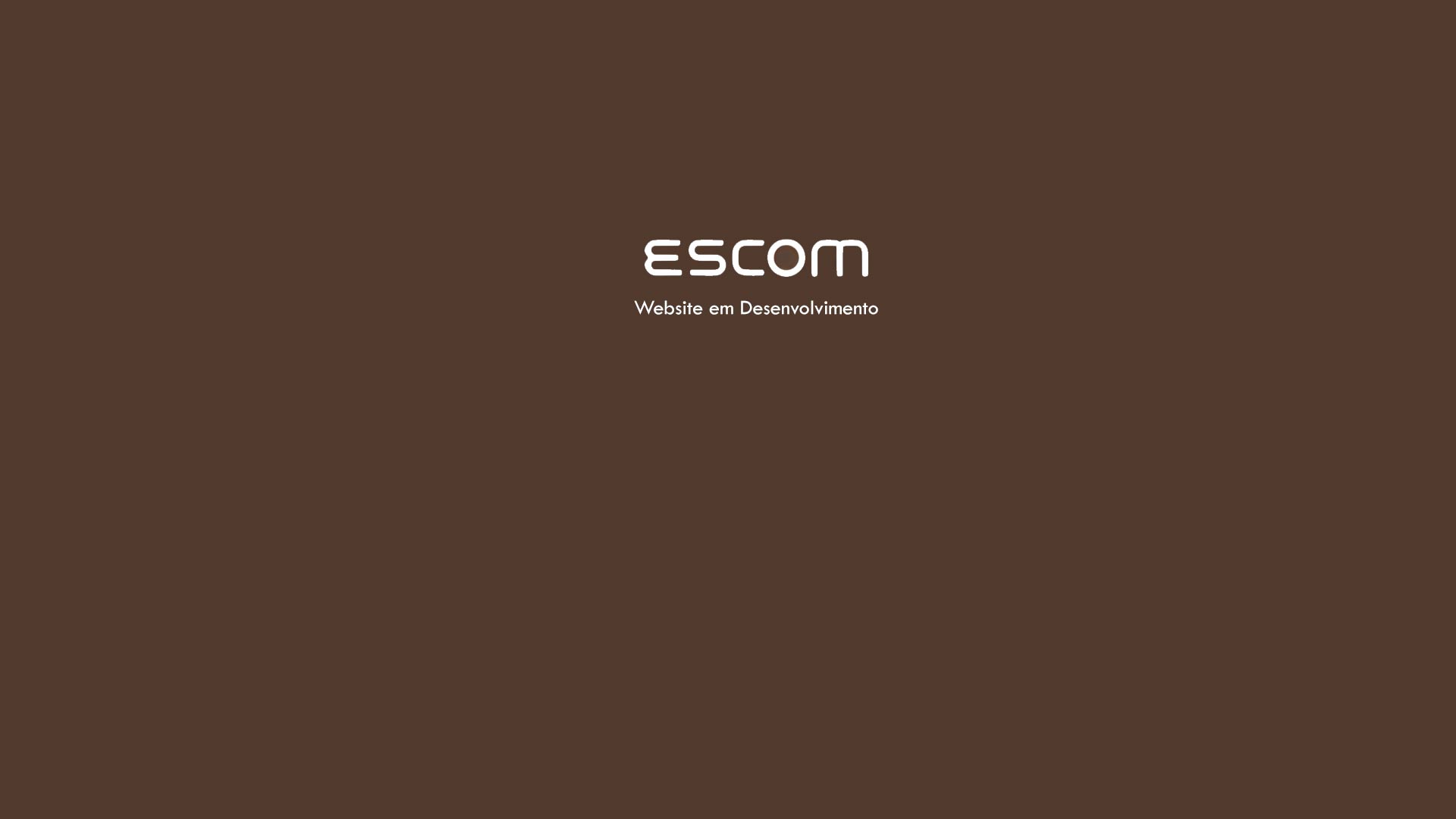 ESCOM - Website em Desenvolvimento